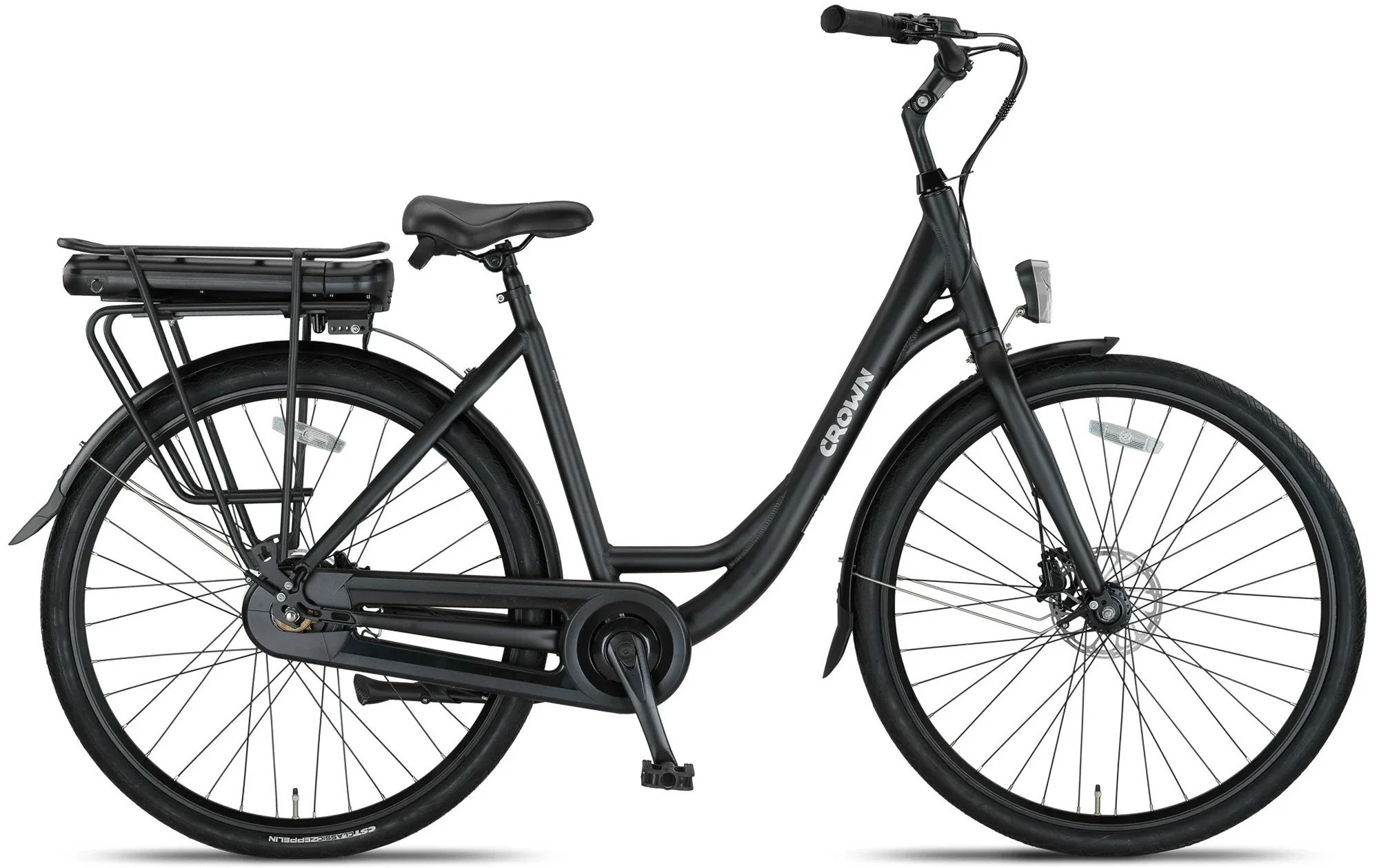 Crown Los Angeles Elektrische Damesfiets 28 inch 52cm
