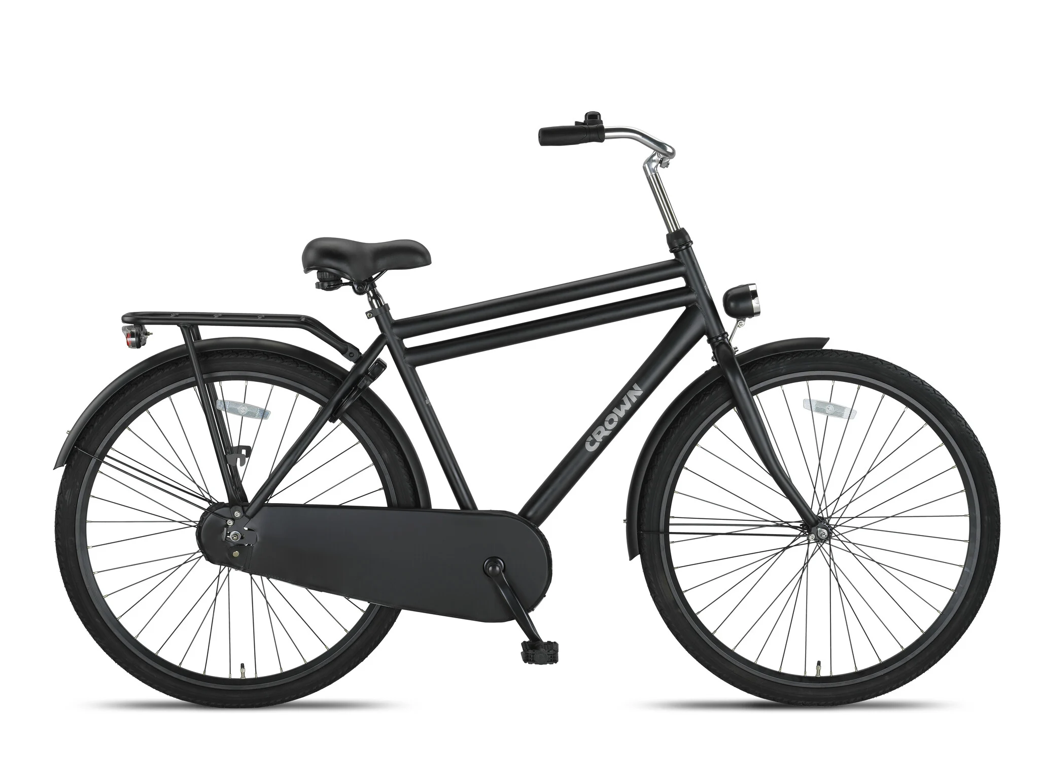 Crown Oslo Opafiets heren 28 inch Mat Zwart 59cm