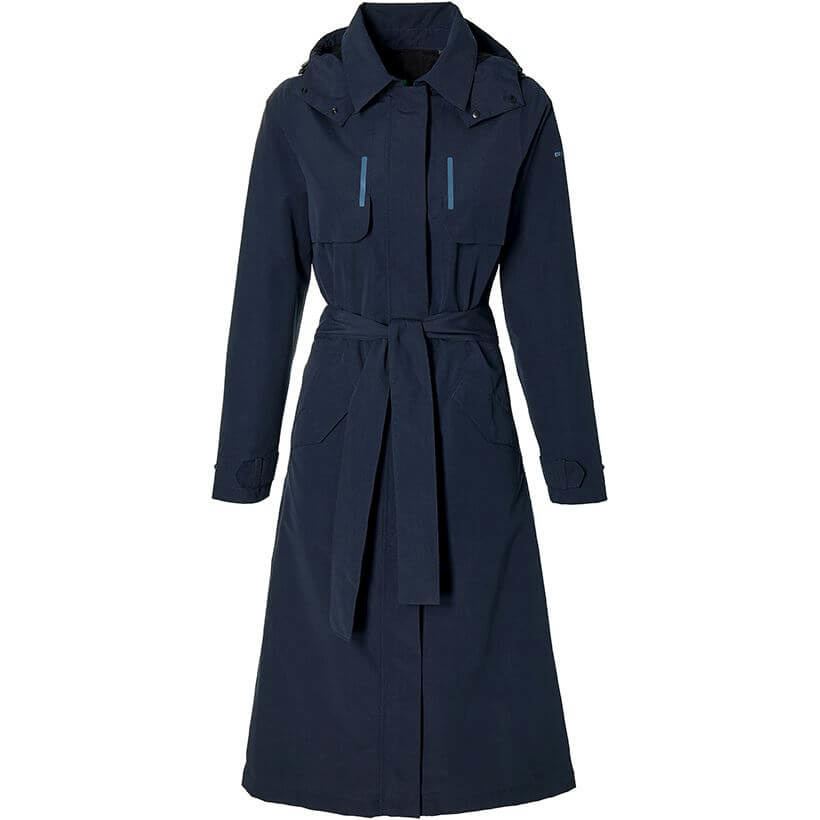 Basil trenchcoat Mosse dames Night Blue