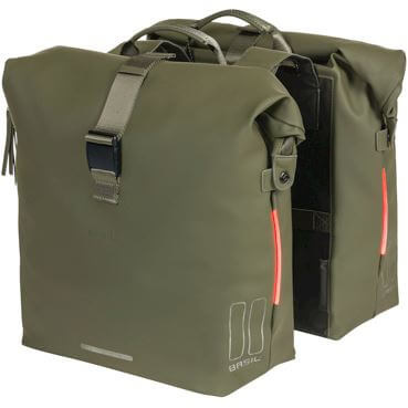 Basil fietstas dubbel SoHo Nordlight moss groen 41L