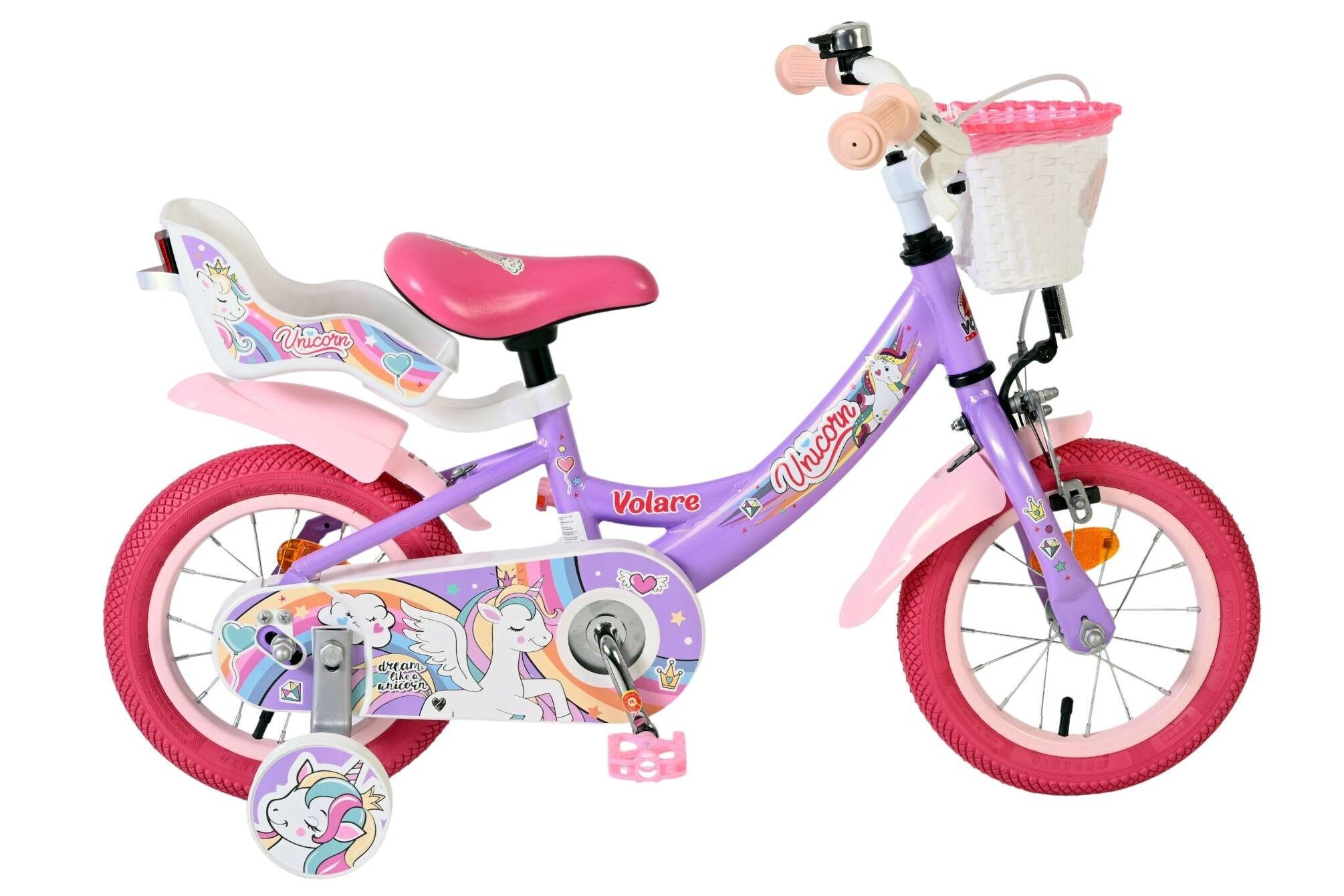 Volare Unicorn Kinderfiets Meisjes 12 inch